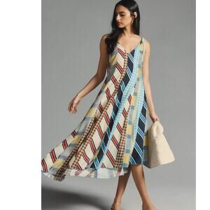 New Anthropologie Hope for Flowers by Tracy Reese Sleeveless Asymmetrical Dress